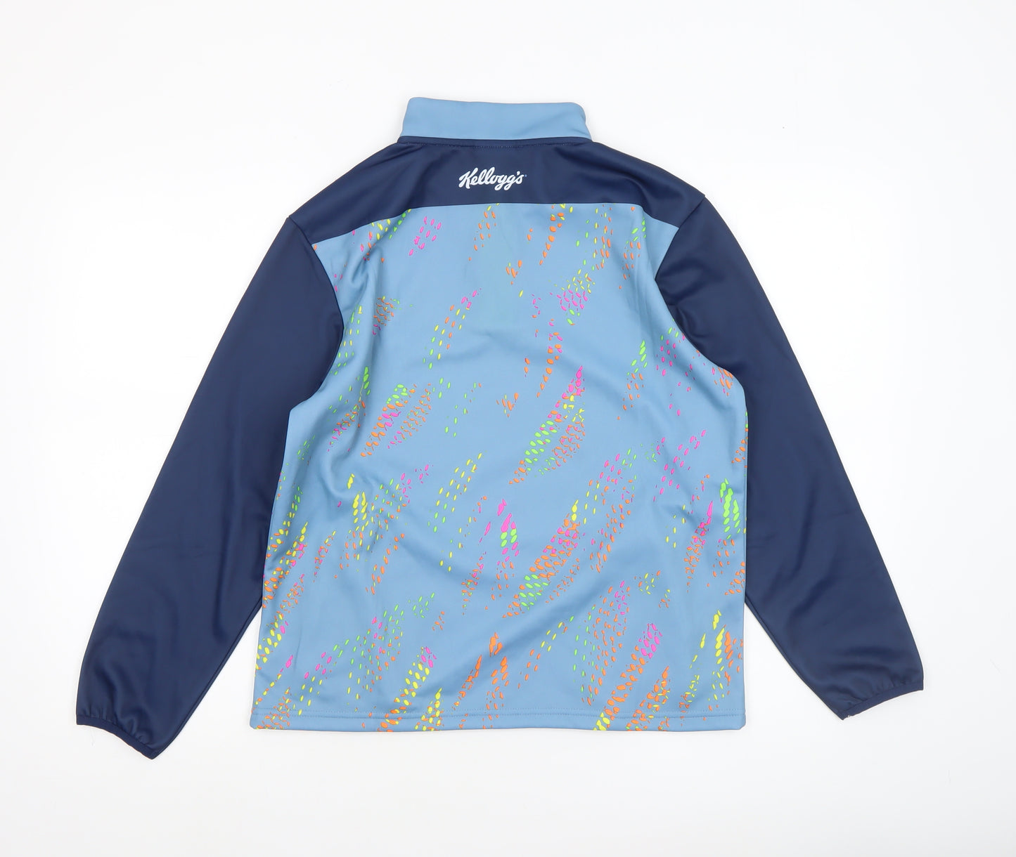 Masita Boys Blue 1/4 Zip Long Sleeve Sports Pullover Top 4 Years