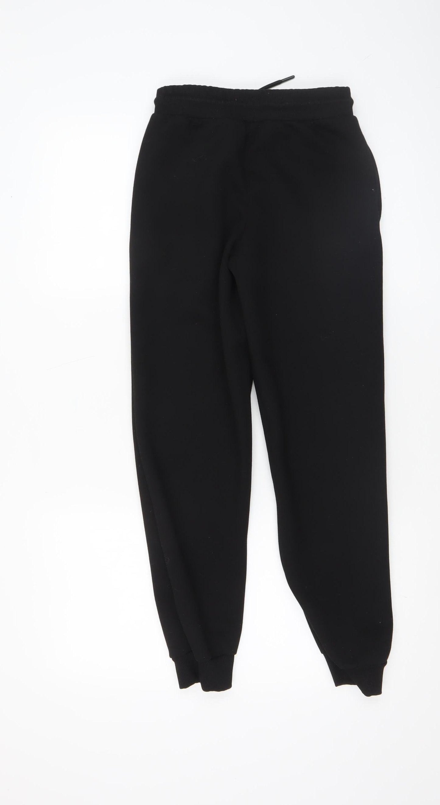 NBA Boys Black Jogger Sweatpants 11-12 Years Chicago Bulls Logo
