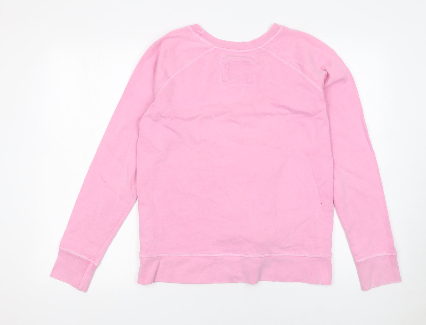 Crew Clothing Company Women Pink Cotton Pullover Sweatshirt Size 10
