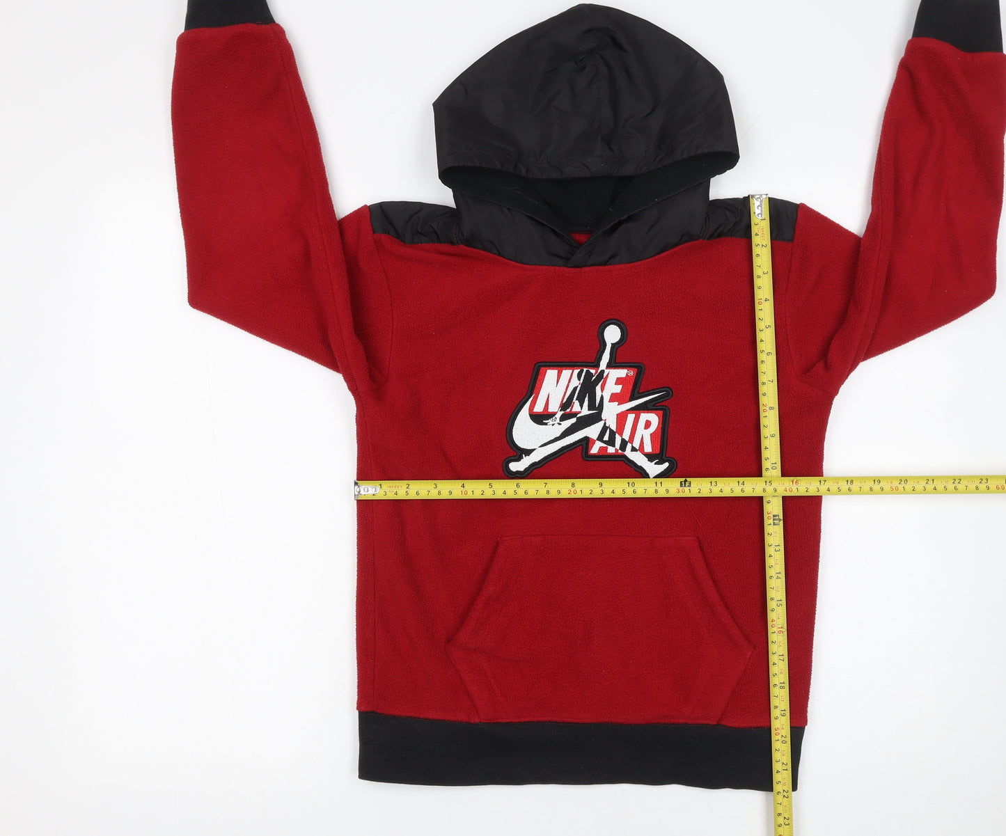 Nike Boys Red Fleece Pullover Hoodie 10-12 Years Jordan Jumpman Logo