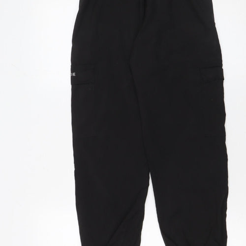 McKenzie Boys Black Cargo Trousers 14 Years Elastic Waist Joggers