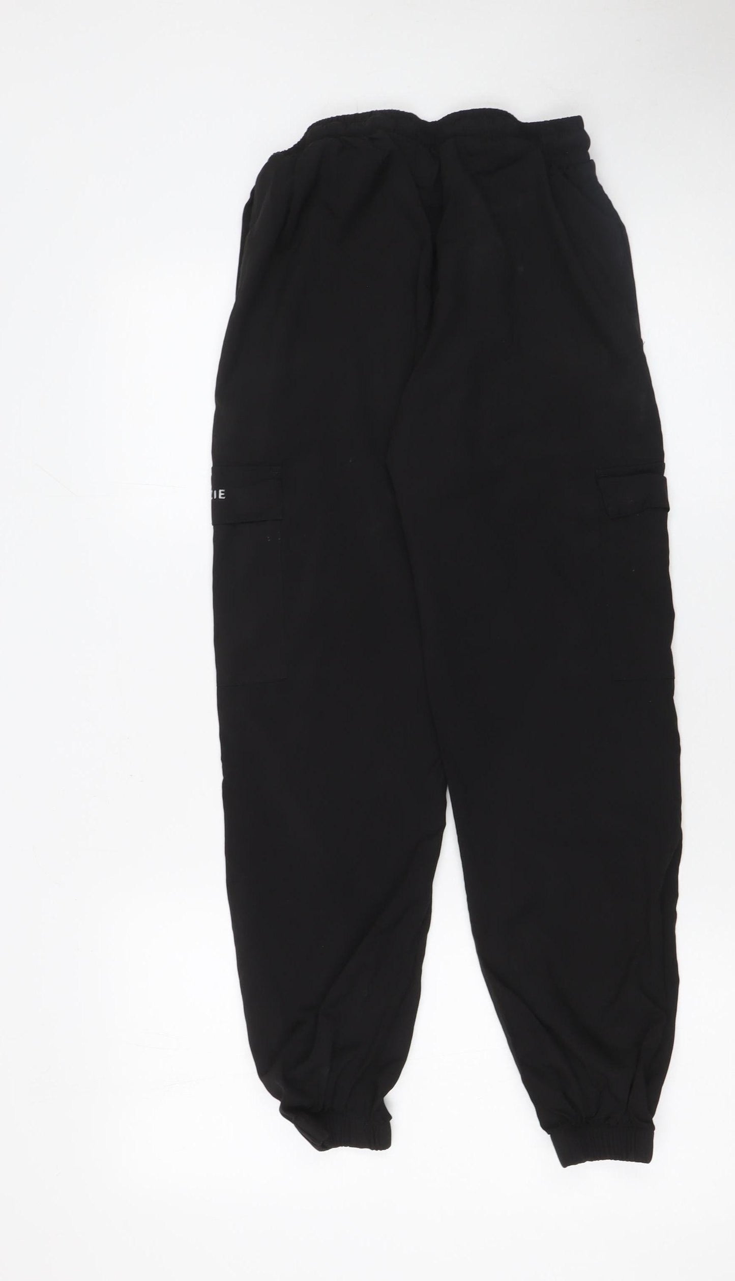 McKenzie Boys Black Cargo Trousers 14 Years Elastic Waist Joggers