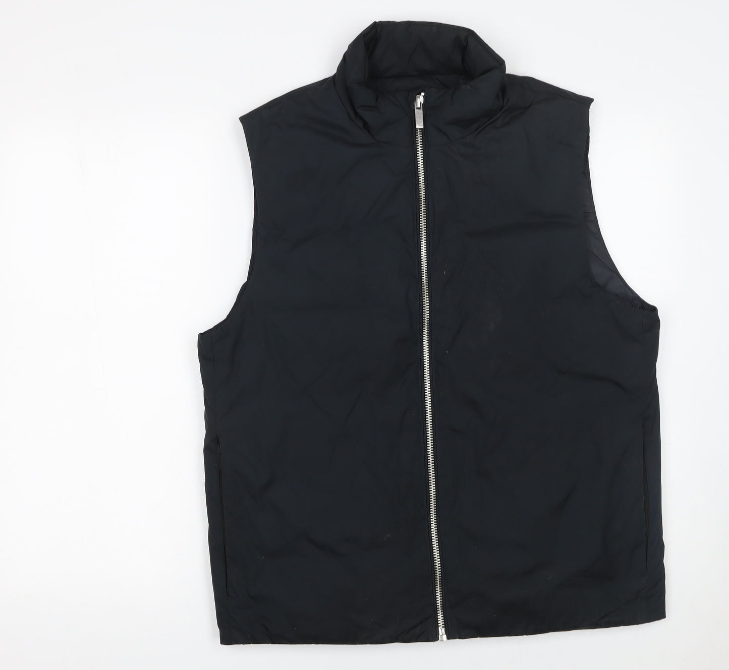 Esprit Men's Black M Padded Bodywarmer Waistcoat Full Zip