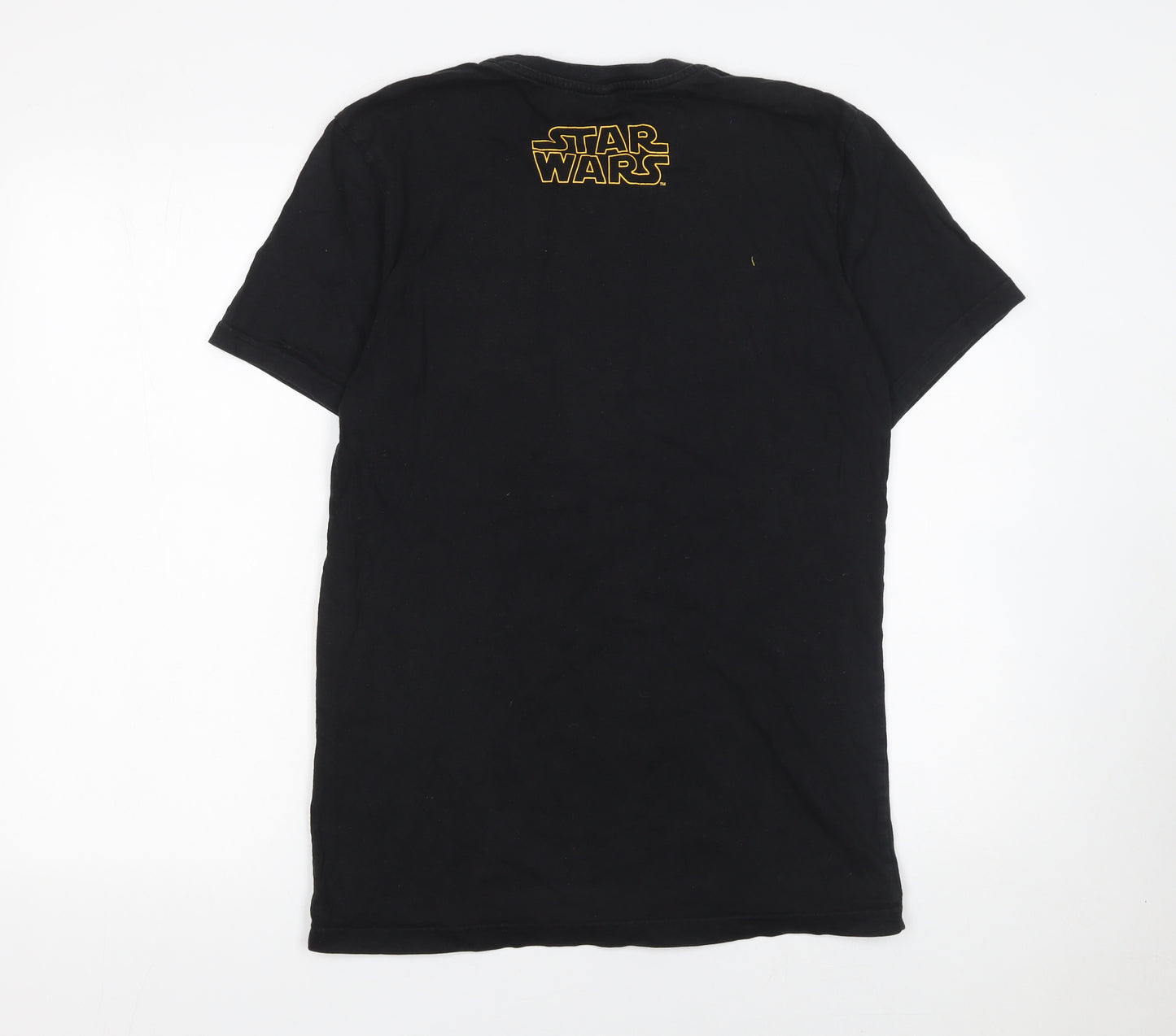 Star Wars Men’s Black Graphic Cotton T-Shirt Size S Retro Movie Tee