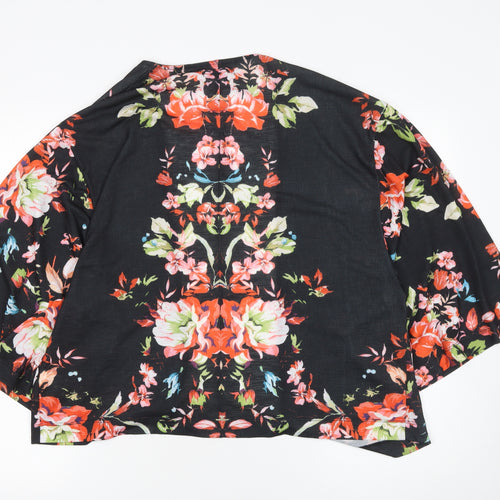 Bershka Womens Multicoloured Floral Kimono Blouse M