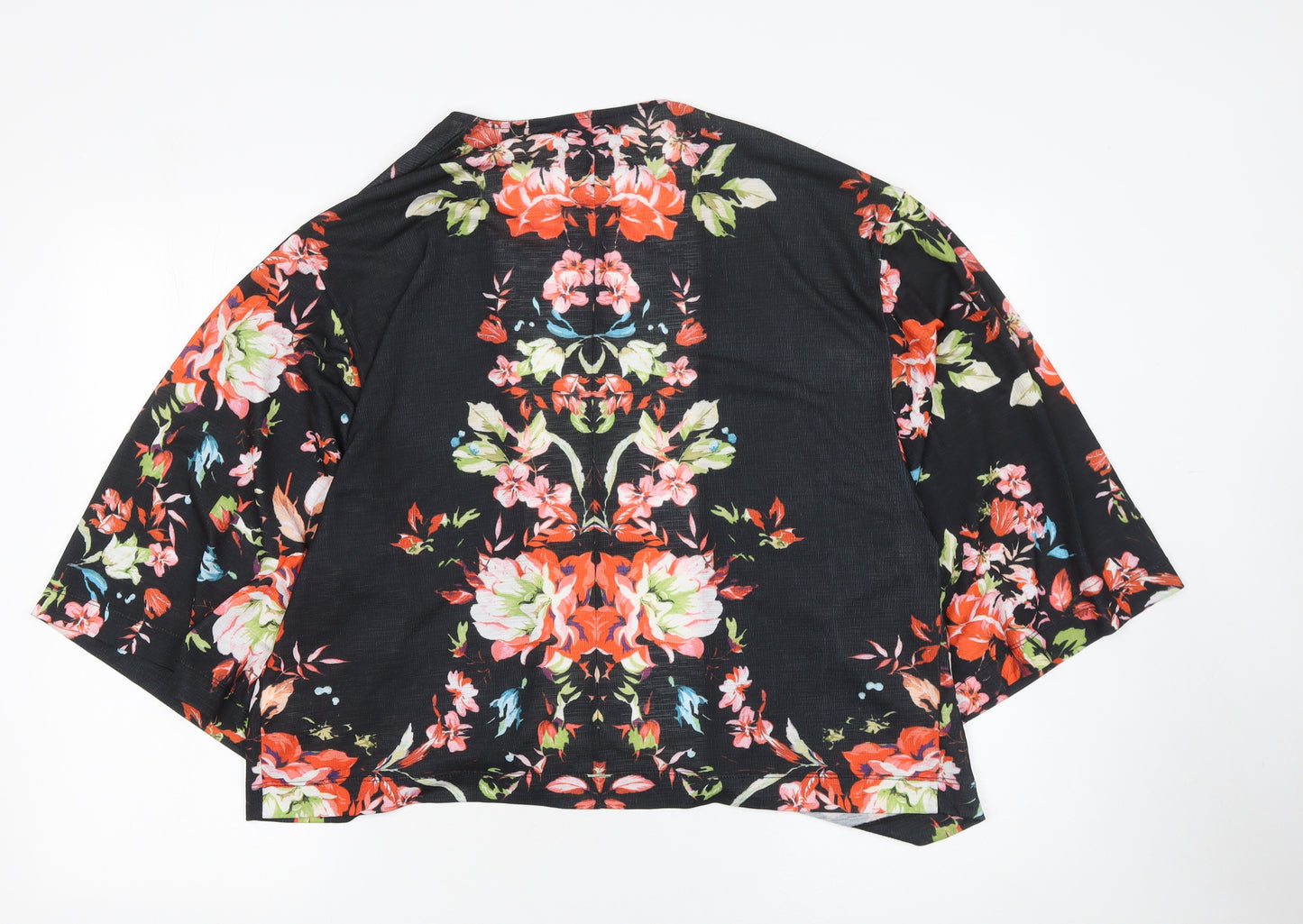 Bershka Womens Multicoloured Floral Kimono Blouse M