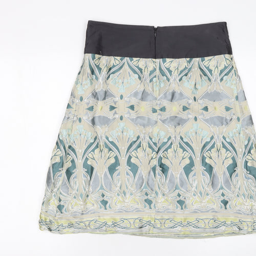 CCDK Copenhagen Women’s Multicoloured Silk A-Line Skirt Size 10