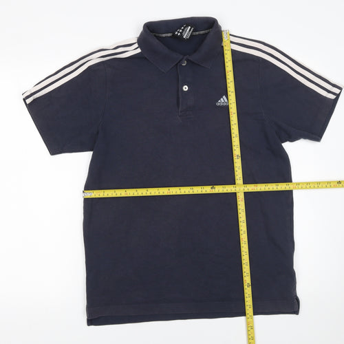 Adidas Men’s Blue Clima365 Polo Shirt Size M Cotton Blend Sportswear