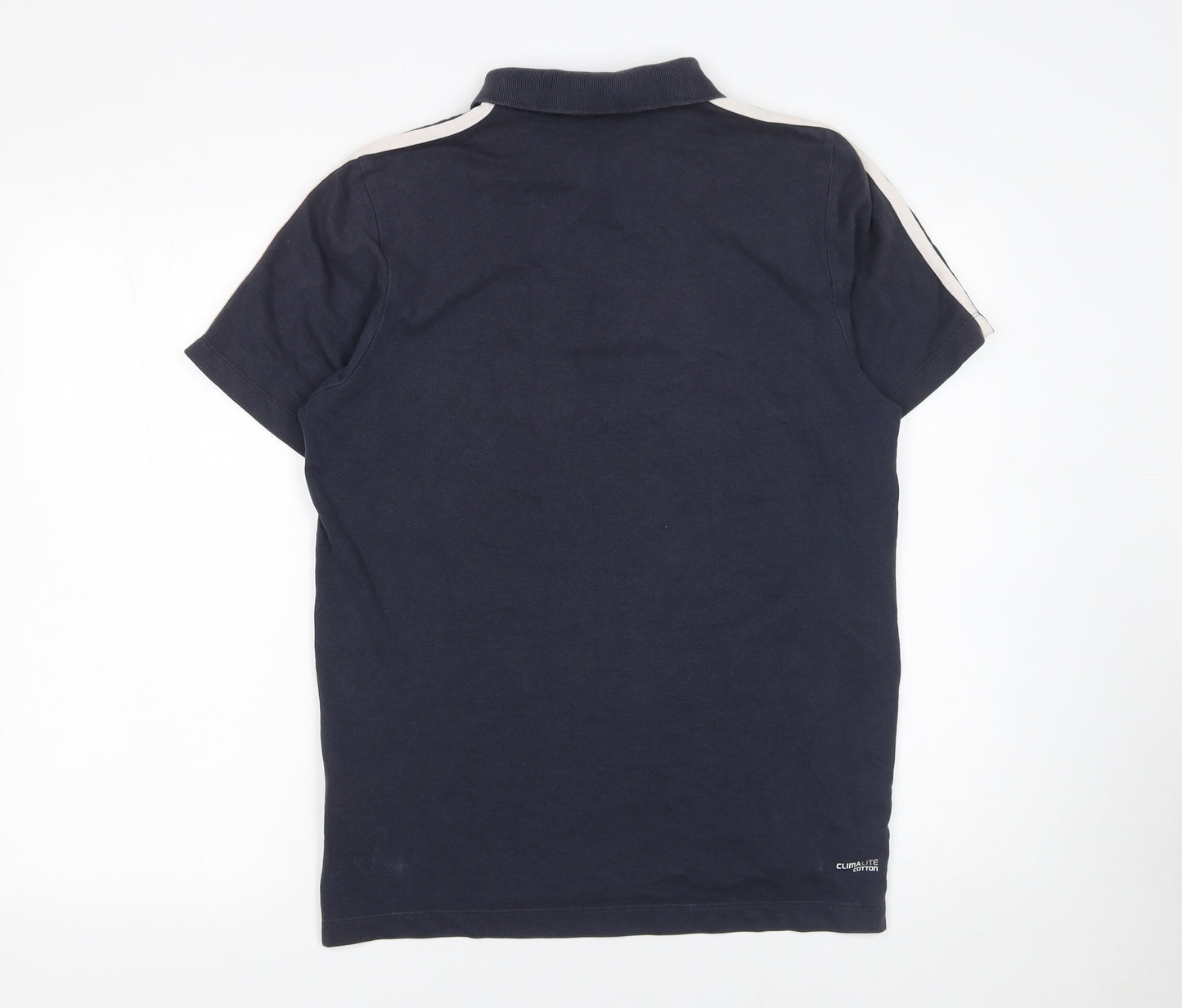 Adidas Men’s Blue Clima365 Polo Shirt Size M Cotton Blend Sportswear