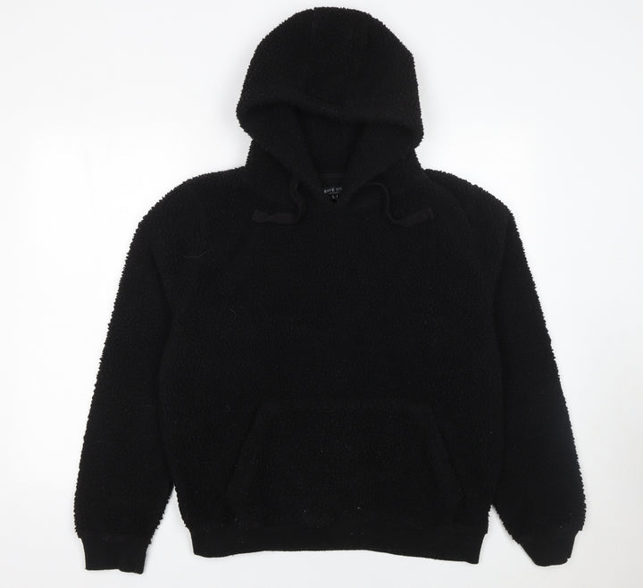 Brave Soul Women’s Black Pullover Hoodie L Soft Fleece Casual