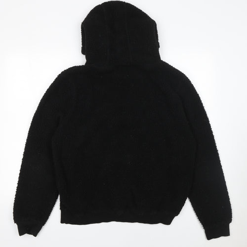 Brave Soul Women’s Black Pullover Hoodie L Soft Fleece Casual