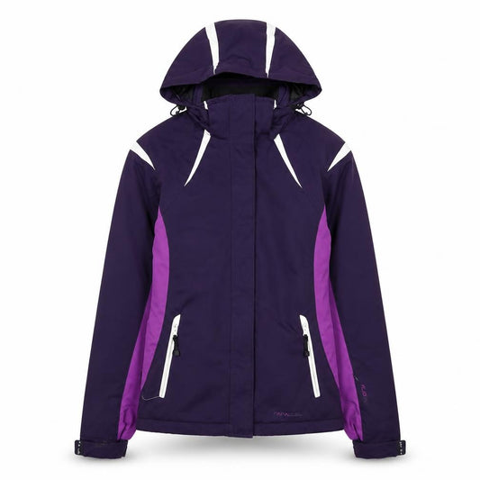 Parallel Women's Purple Ski Jacket Waterproof Hooded Size 8