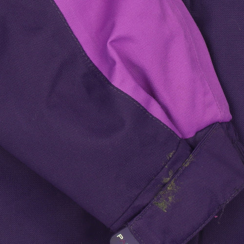 Parallel Women's Purple Ski Jacket Waterproof Hooded Size 8