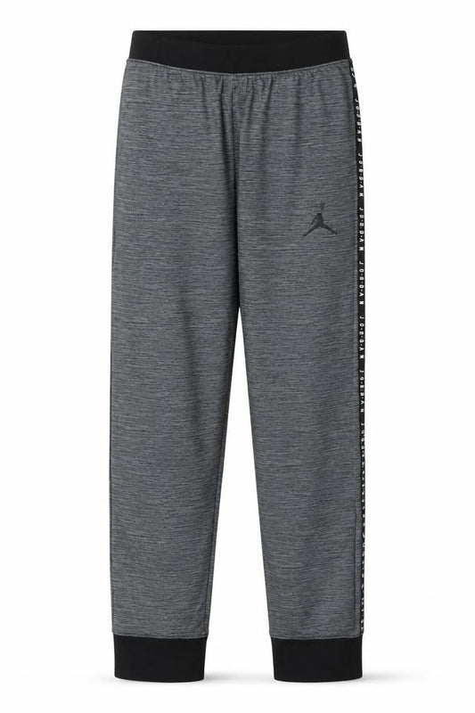 Front view of Jordan boys’ grey jogger trousers 12-13 years polyester athletic pants