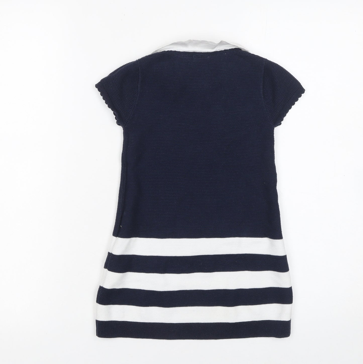 Junior J by Jasper Conran Navy & White Striped Knit Dress 18-24 Months Girls