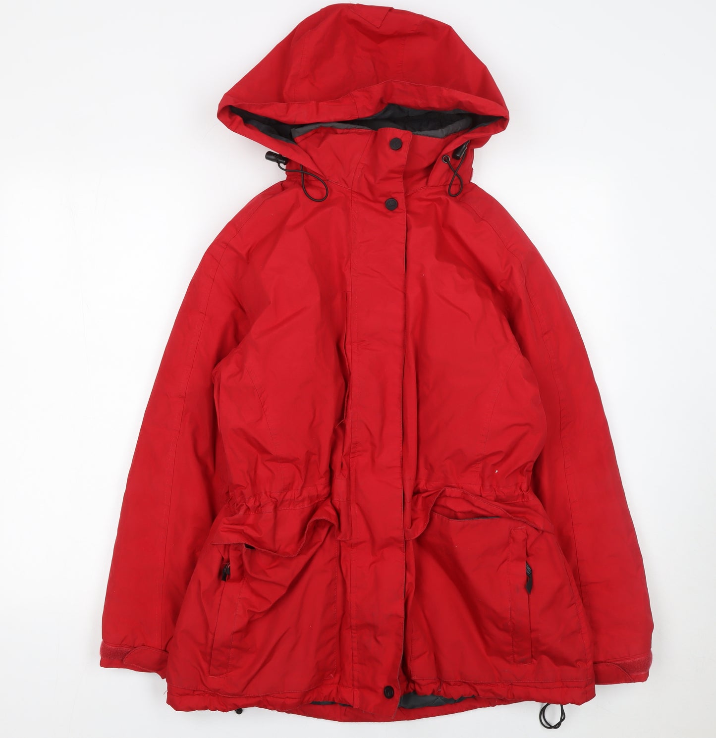 Regatta Women's Red Waterproof Hooded Parka Jacket Size 12