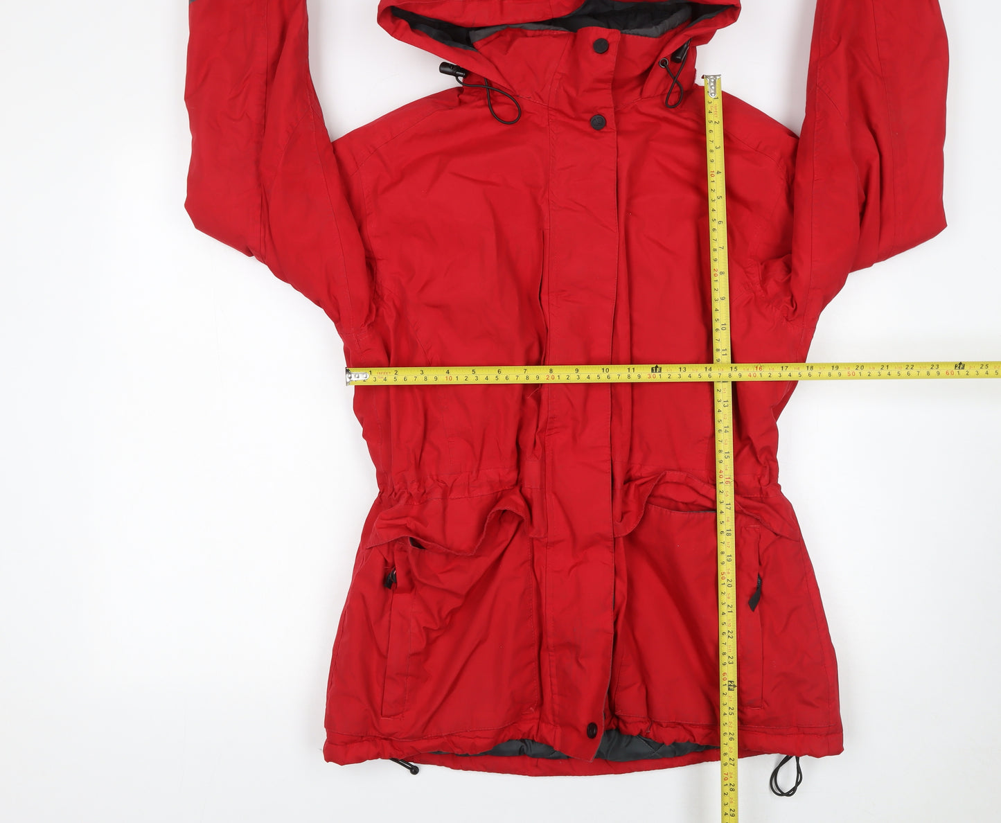 Regatta Women's Red Waterproof Hooded Parka Jacket Size 12