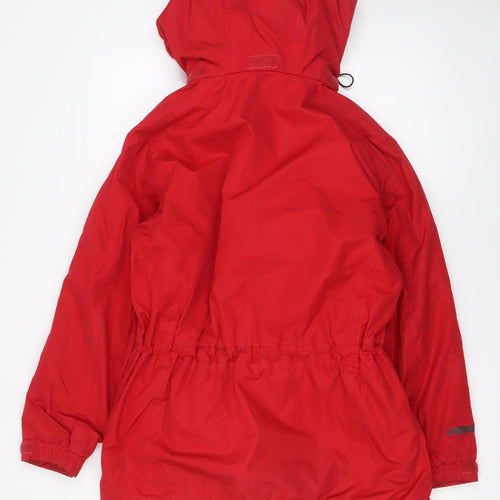 Regatta Women's Red Waterproof Hooded Parka Jacket Size 12