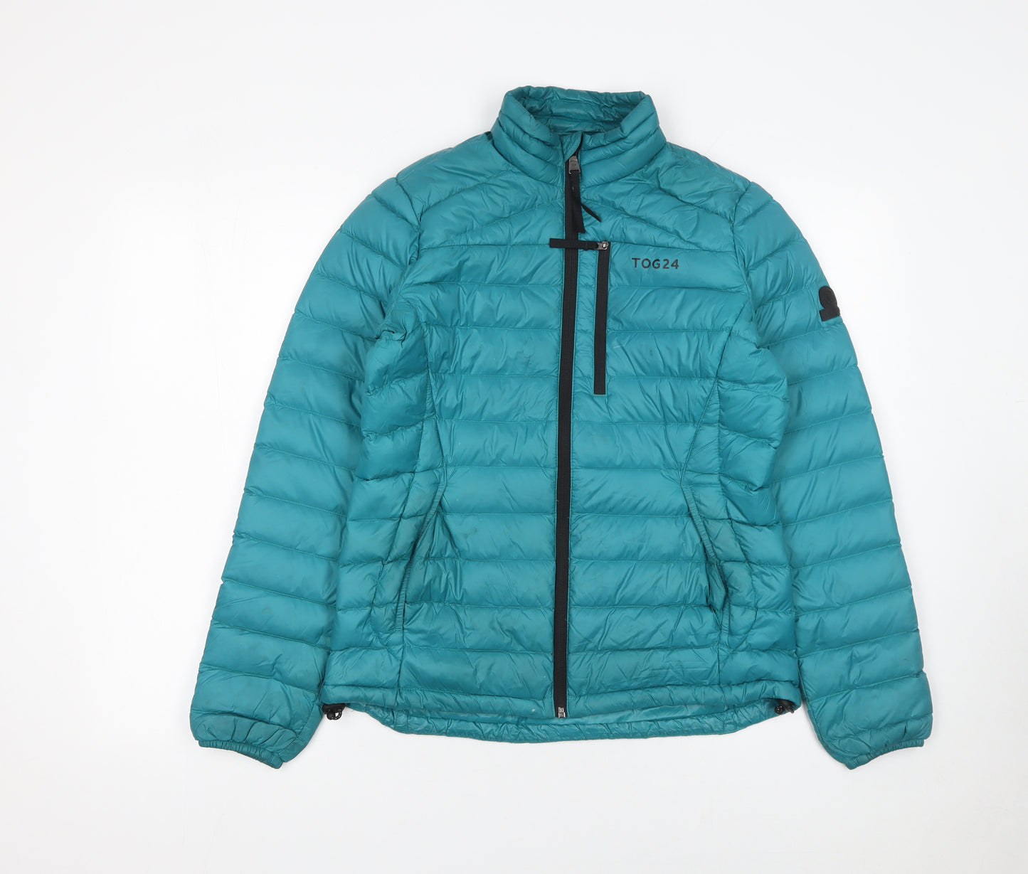 TOG24 Womens Blue Puffer Jacket Size 10 Lightweight Down Outerwear