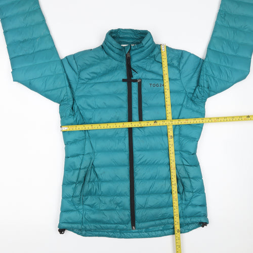 TOG24 Womens Blue Puffer Jacket Size 10 Lightweight Down Outerwear