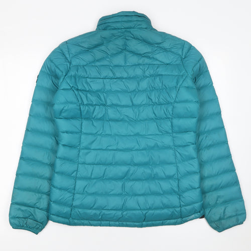 TOG24 Womens Blue Puffer Jacket Size 10 Lightweight Down Outerwear
