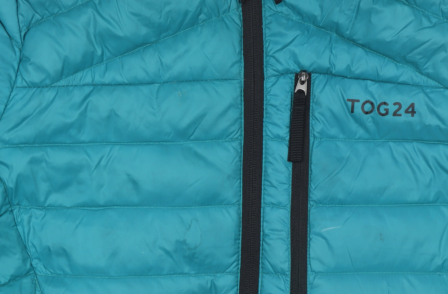 TOG24 Womens Blue Puffer Jacket Size 10 Lightweight Down Outerwear