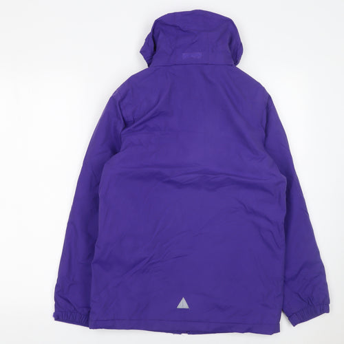 Regatta Girls Purple Waterproof Hooded Rain Coat Jacket 14 Years EUR 164
