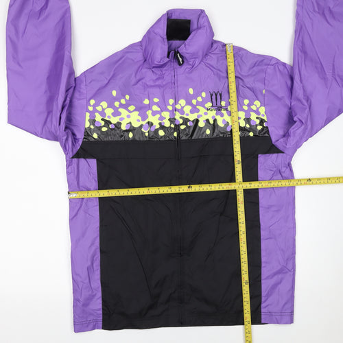 George ASDA Men's Purple & Black Windbreaker Jacket Size S Manchester 2002