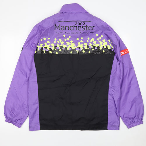 George ASDA Men's Purple & Black Windbreaker Jacket Size S Manchester 2002