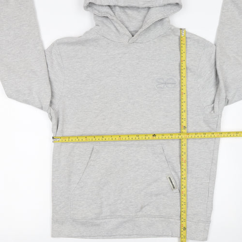 Crosshatch Men's Grey Pullover Hoodie Size M Cotton Blend
