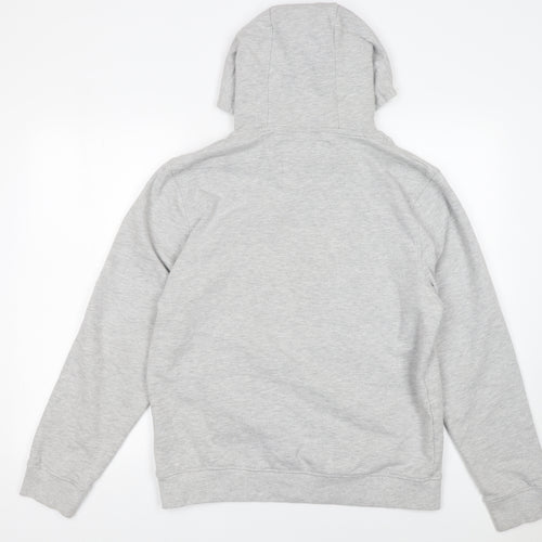 Crosshatch Men's Grey Pullover Hoodie Size M Cotton Blend