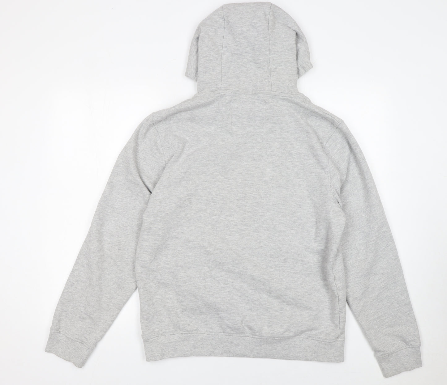 Crosshatch Men's Grey Pullover Hoodie Size M Cotton Blend