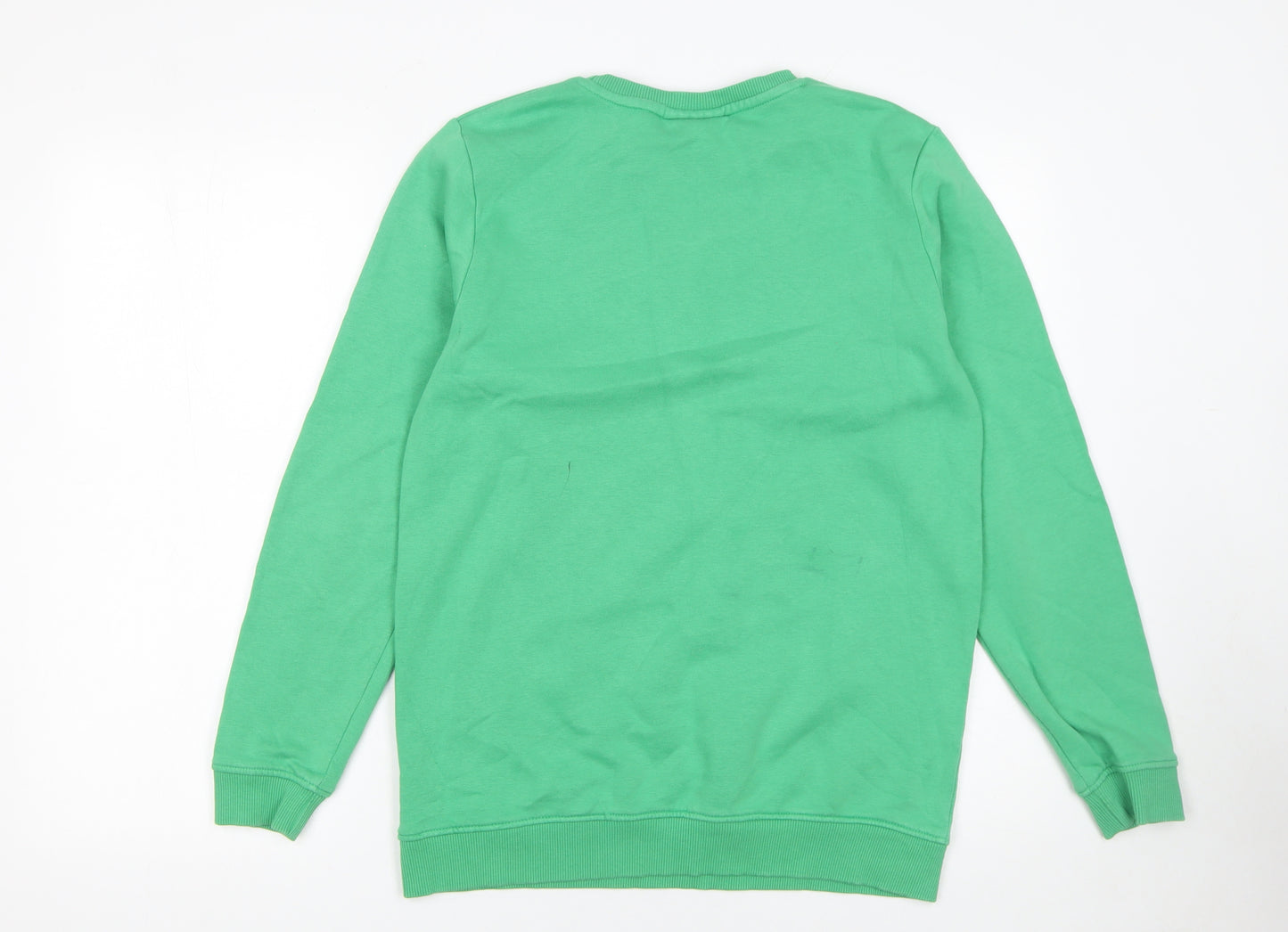 Pokémon Boys Green Pikachu Sweatshirt 14-15 Years Pullover Crew Neck
