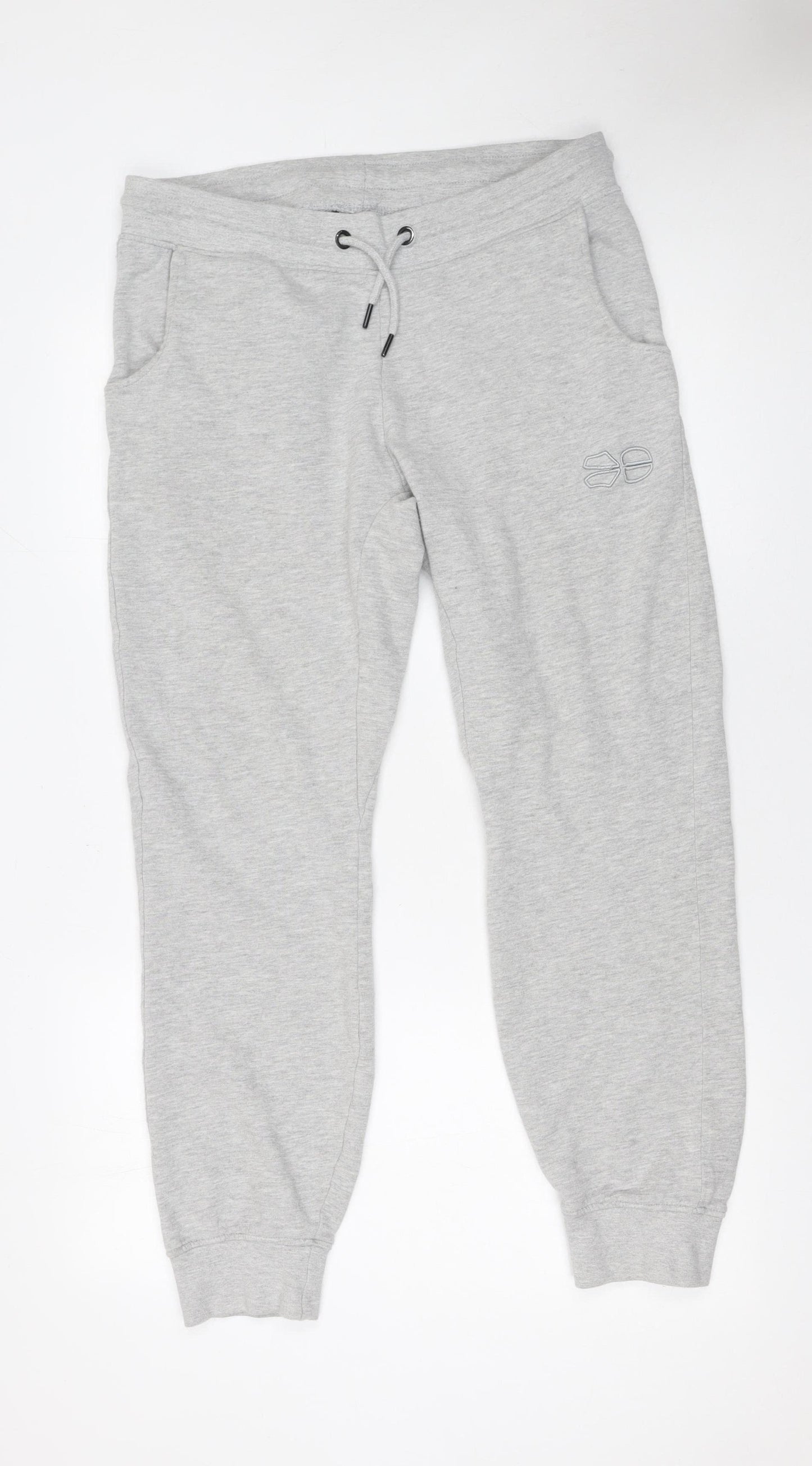 Crosshatch Men's Grey Jogger Trousers Size M Casual Regular Fit