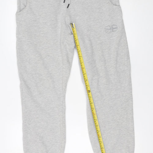 Crosshatch Men's Grey Jogger Trousers Size M Casual Regular Fit