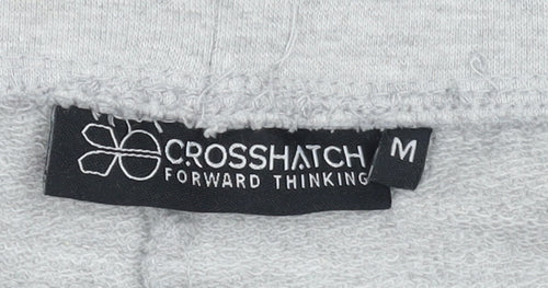 Crosshatch Men's Grey Jogger Trousers Size M Casual Regular Fit