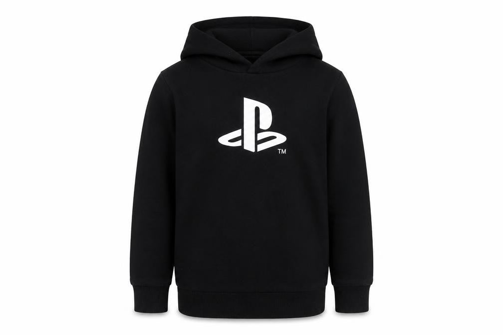 PlayStation Boys Black Pullover Hoodie 8-9 Years Fleece Graphic Logo