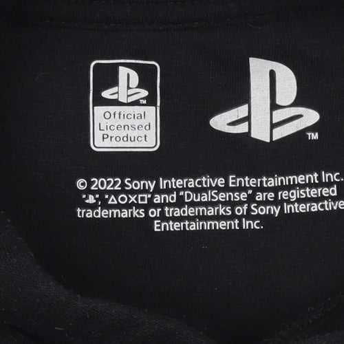 PlayStation Boys Black Pullover Hoodie 8-9 Years Fleece Graphic Logo