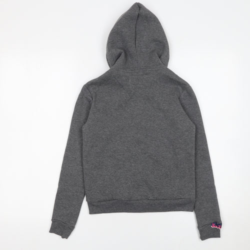 Sun Kissed Girls Grey Full Zip Hoodie Jamaica Heart Graphic 6-8 Years