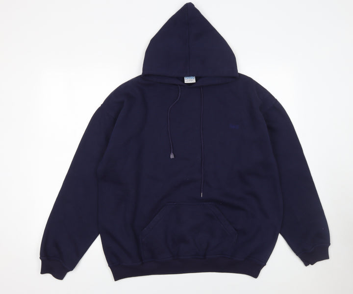 Rodeo Men’s Blue Pullover Hoodie Size M Regular Fit Fleece
