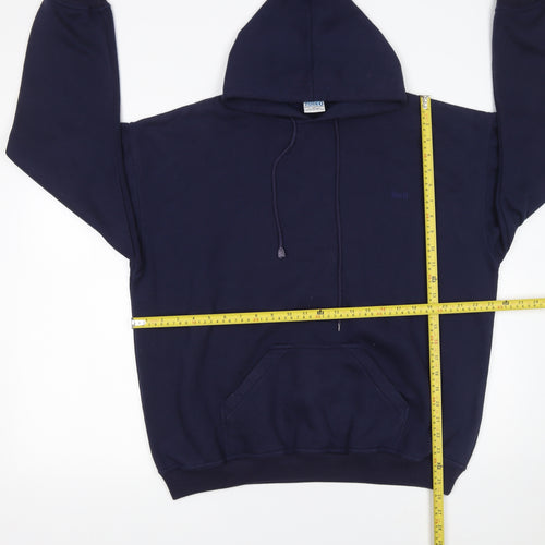 Rodeo Men’s Blue Pullover Hoodie Size M Regular Fit Fleece