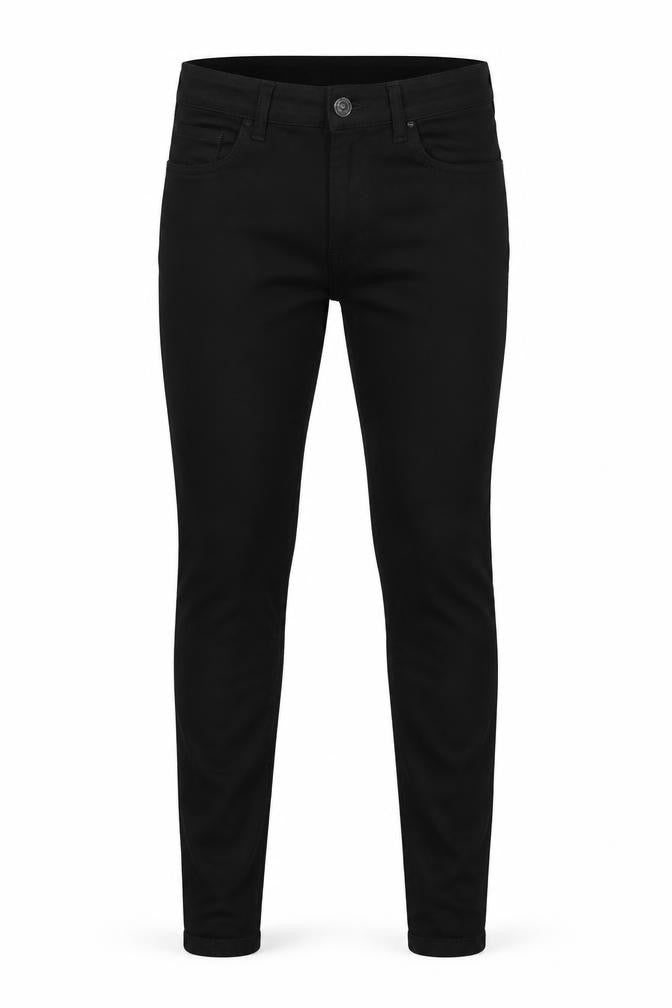HERA Mens Black Skinny Jeans 34L Cotton Blend Stretch Denim