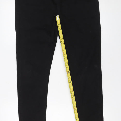 HERA Mens Black Skinny Jeans 34L Cotton Blend Stretch Denim