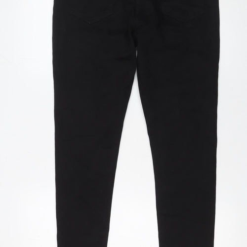 HERA Mens Black Skinny Jeans 34L Cotton Blend Stretch Denim