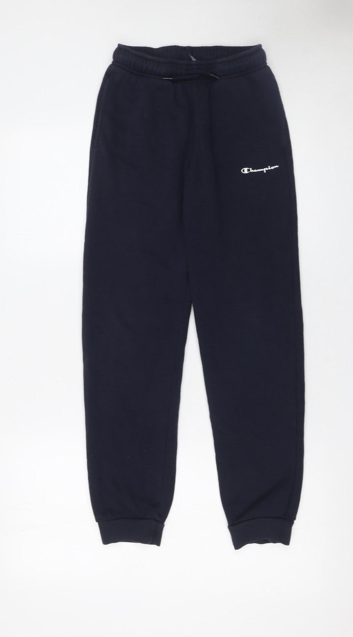 Champion Boys Blue Fleece Jogger Trousers Size 11-12 Years