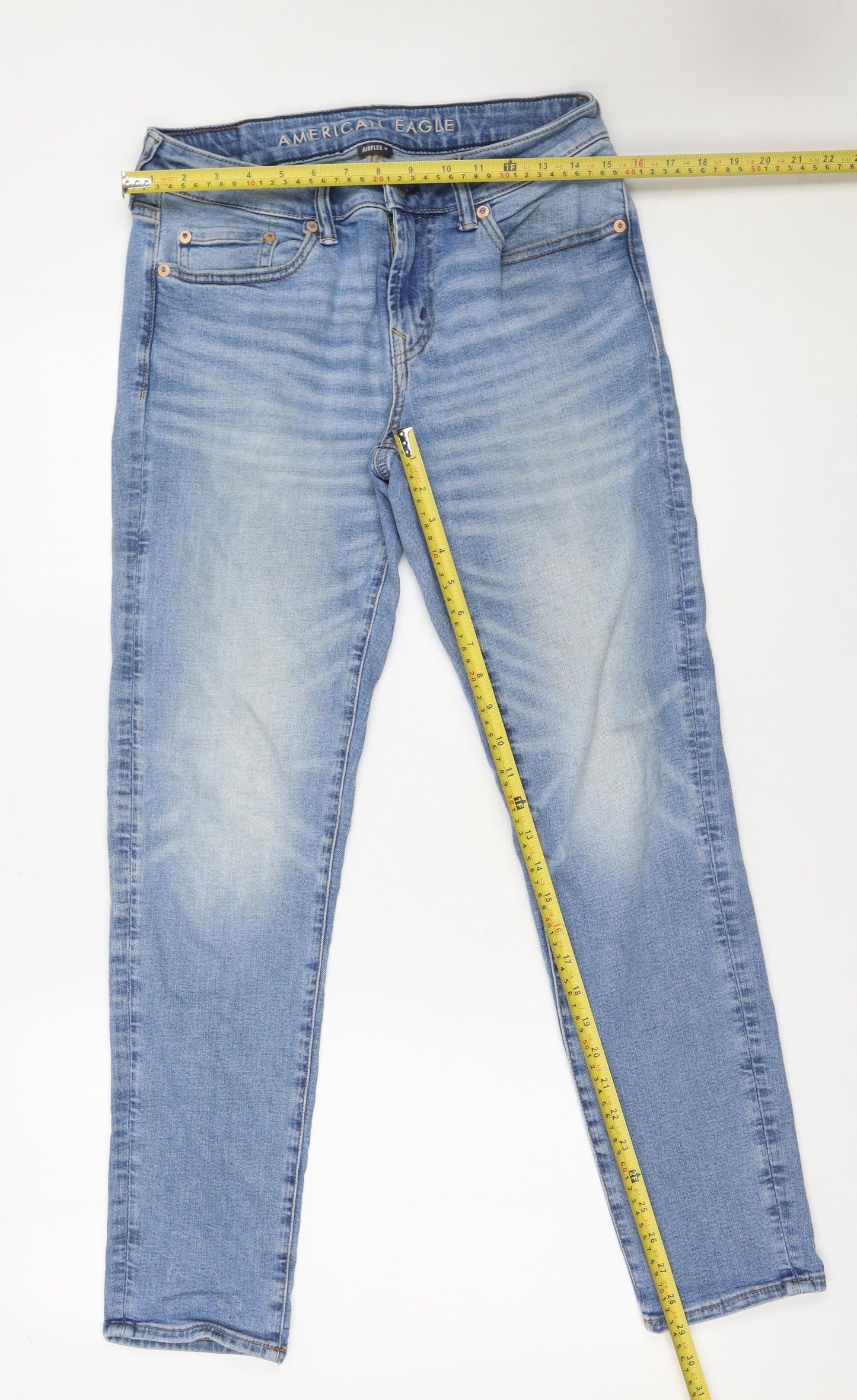 American Eagle Men’s Blue Skinny Denim Jeans 30x30 Slim Fit