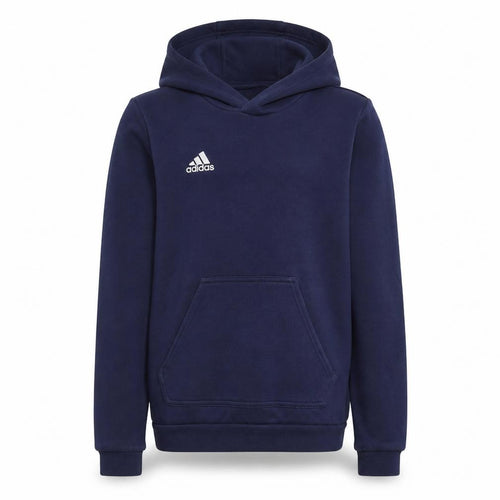 Adidas Boys Blue Pullover Hoodie 9-10 Years Regular Fit Fleece Sweatshirt
