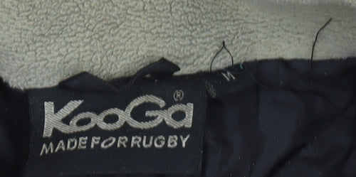 Kooga Men's Black Ospreys Rugby Parka Jacket Size M Hooded Waterproof