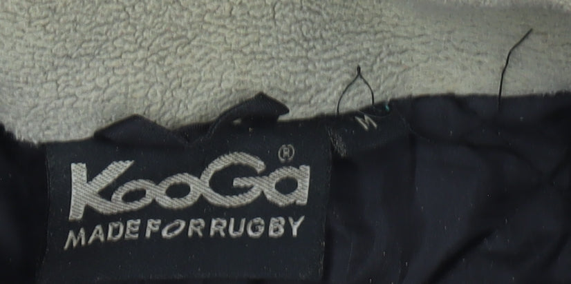 Kooga Men's Black Ospreys Rugby Parka Jacket Size M Hooded Waterproof