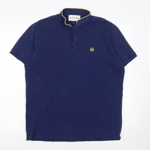 Kooples X Sport Men’s Blue Slim Fit Polo Shirt XL